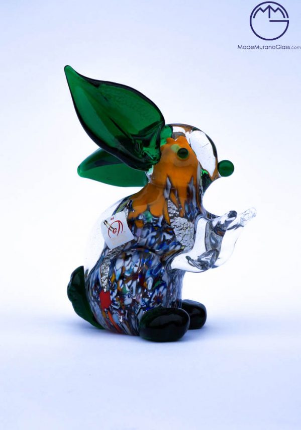 Collection Aida Sommerso - Murano Glass Animal Rabbit In Murano Glass