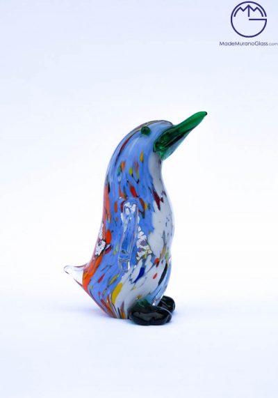 Collection Aida Sommerso - Murano Glass Animal Penguin In Murano Glass