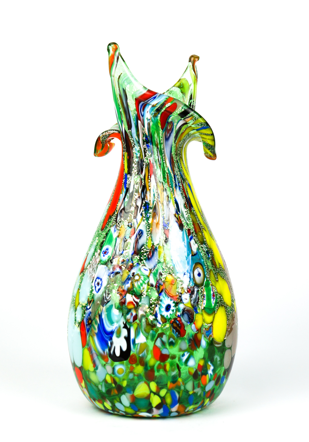 Tajo - Green Murano Glass Vase 