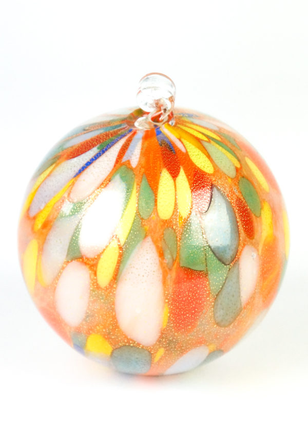 Tennessee - Xmas Multicolour Ball With Gold Leaf 24kt