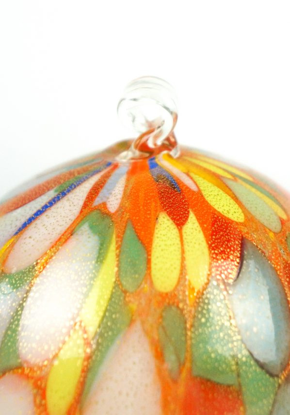 Tennessee - Xmas Multicolour Ball With Gold Leaf 24kt