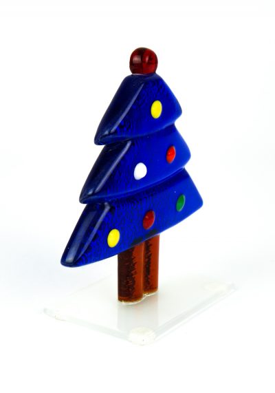 Blue Christmas Tree - Murano Glass Ornaments