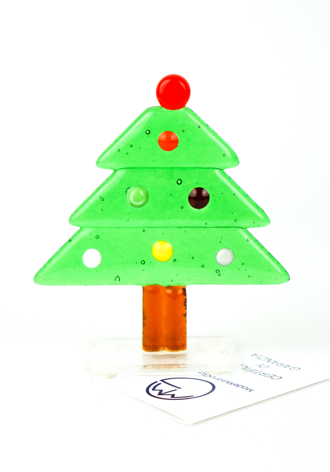 Green Christmas Tree - Murano Glass Ornaments