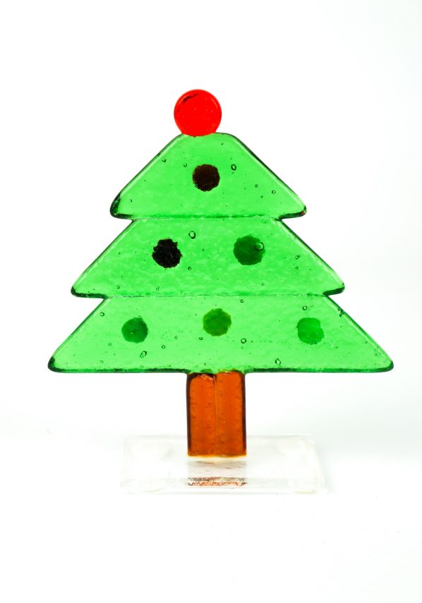 Green Christmas Tree - Murano Glass Ornaments