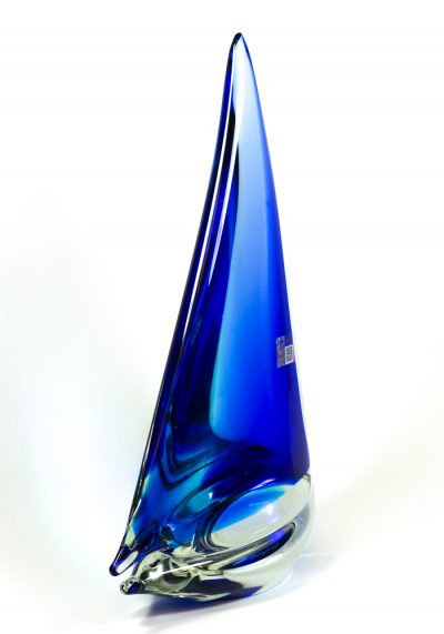 Murano Glass Sailboat Blue- Made Murano Glass