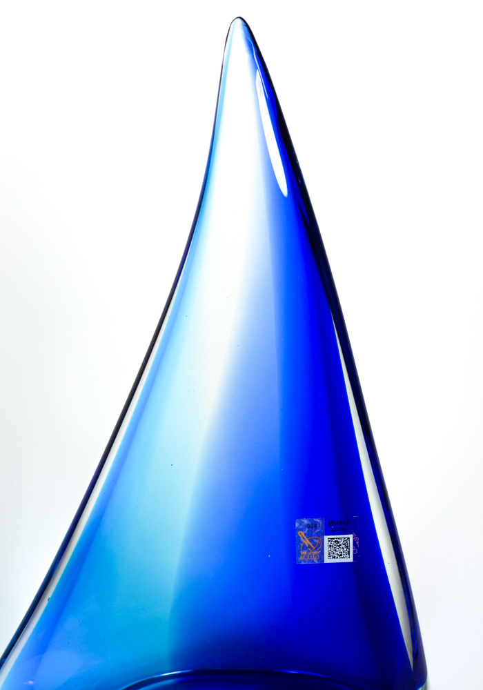 Barca A Vela Grande Blu In Vetro Murano - Made Murano Glass