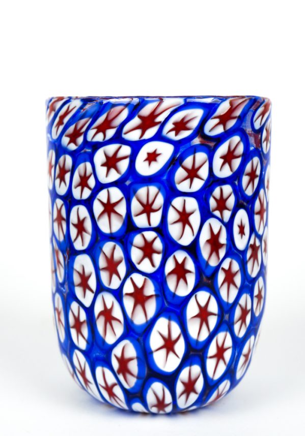 Natale - Set Di 6 Bicchieri Millefiori - Made Murano Glass