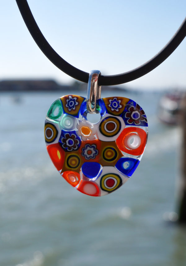  Original Murano Glass Millefiori Necklace Handmade in