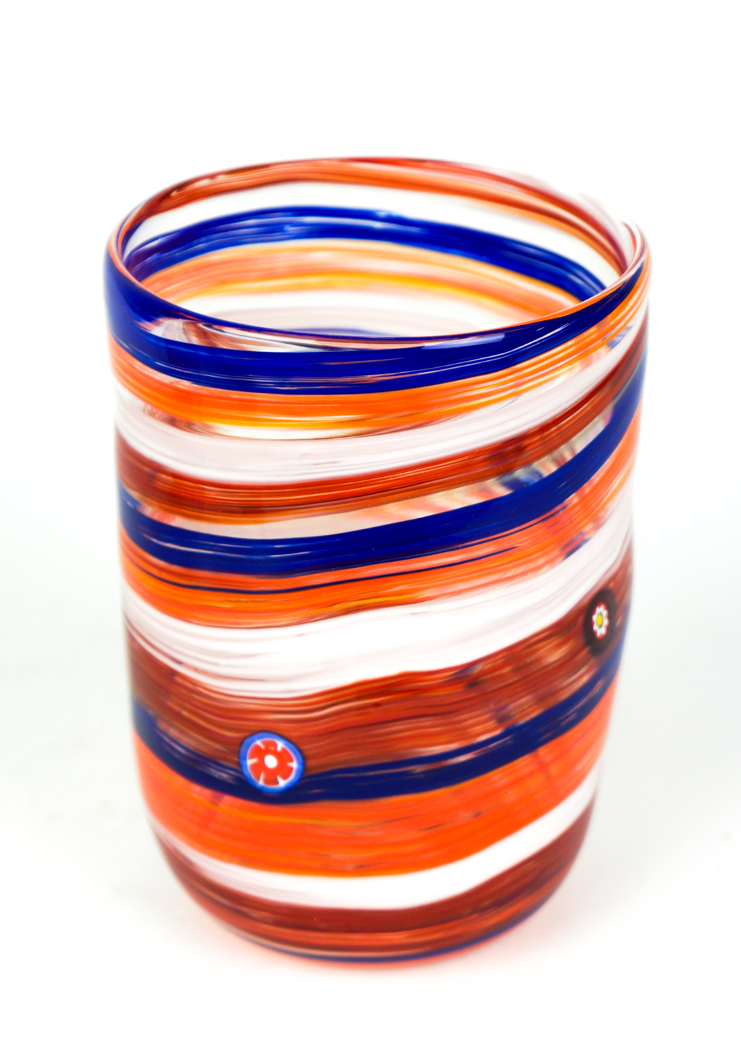 Lia Set Of 6 Murano Drinking Glasses Made Murano Glass