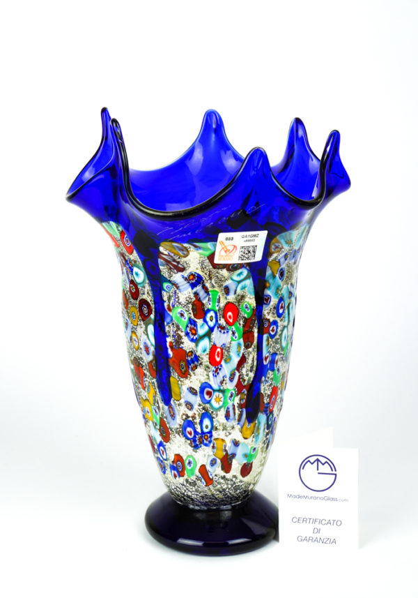 Fatima - Blown Vase Blue