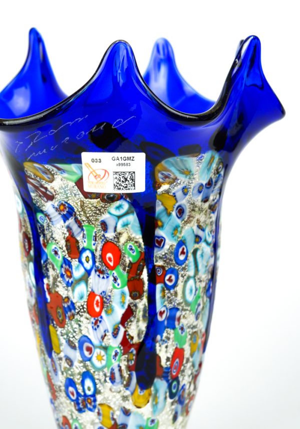 Fatima - Blown Vase Blue