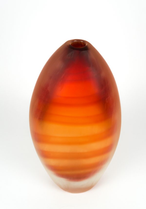 Alba - Red Vase - Made Murano Glass