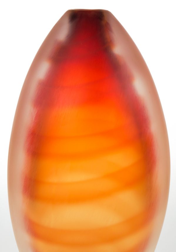 Alba - Red Vase - Made Murano Glass