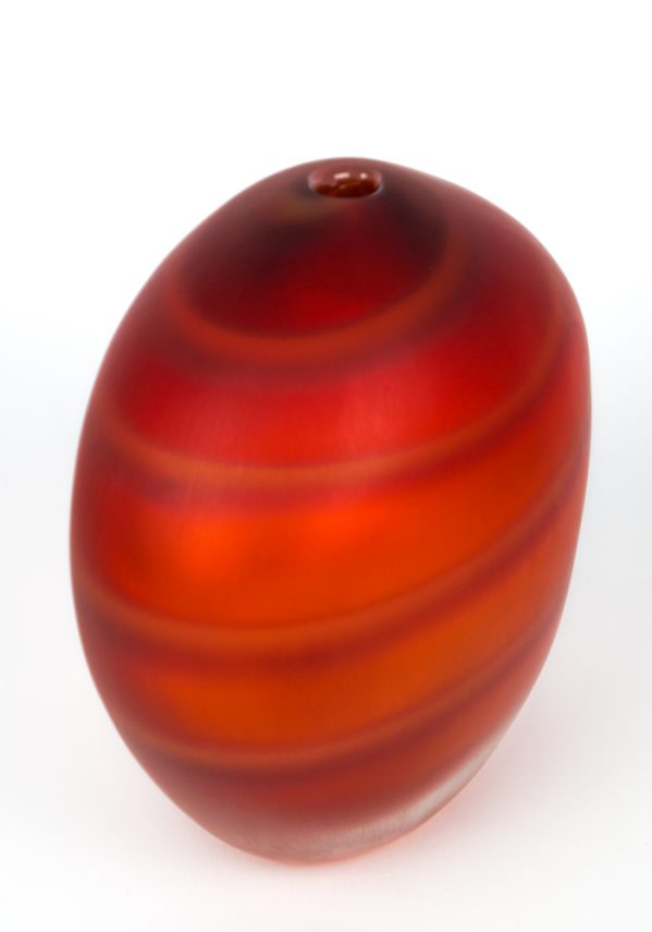 Sunset - Red Vase - Made Murano Glass