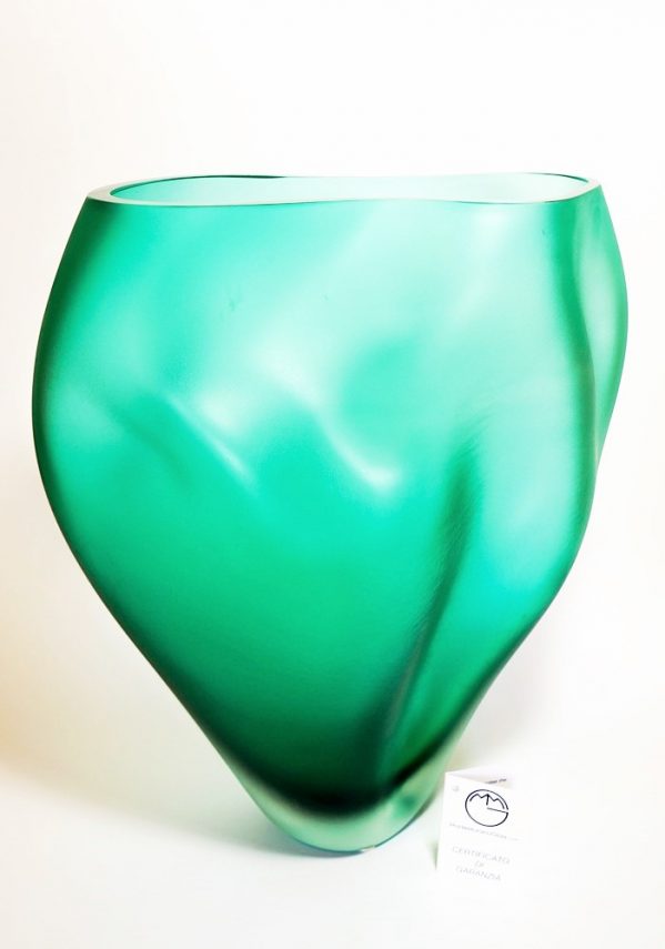 Wave - Satinized Venetian Glass Vase