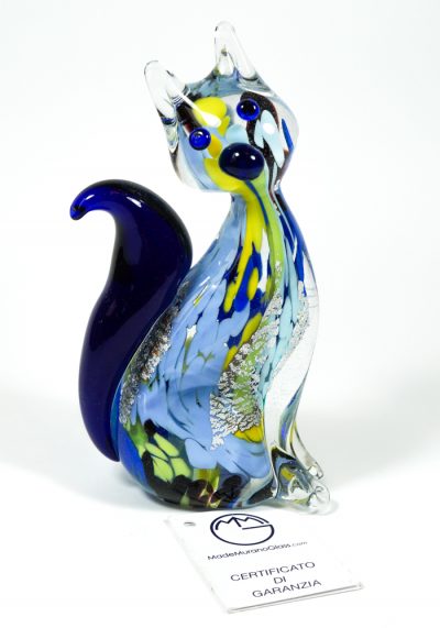 Collection Aida Sommerso – Murano Glass Animal Cat Mao – Made Murano Glass