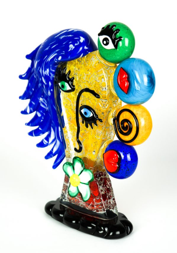 Birikina Tribute To Pablo Picasso - Pop Art Glass Sculpture