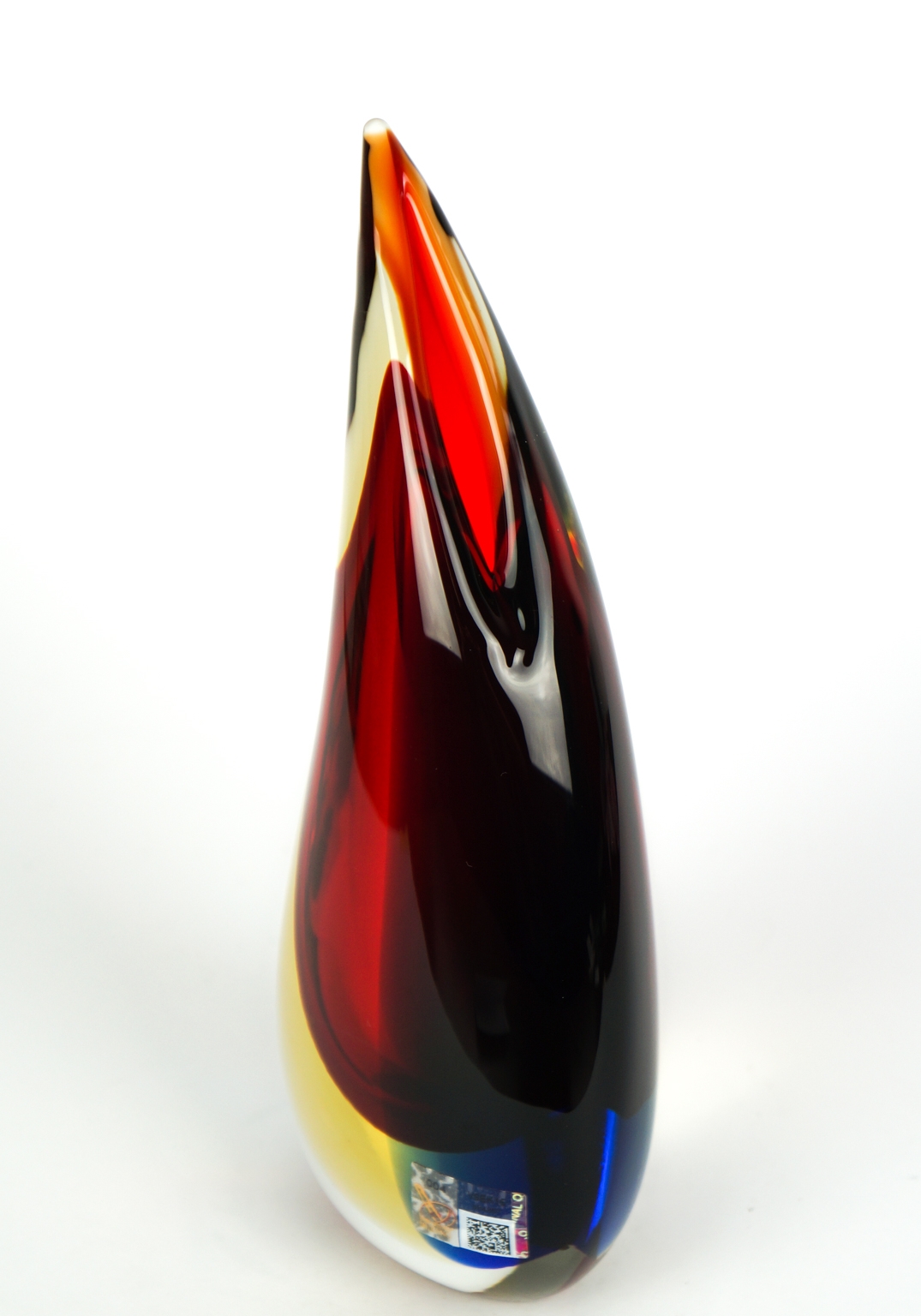 Diamond - Sommerso Vase - Made Murano Glass - Made Murano Glass