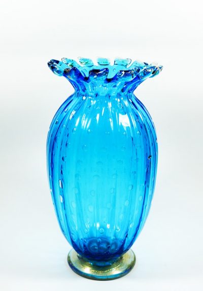 Canada - Murano Glass Vase Balloton Sea Water Gold