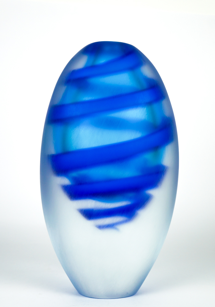 Redondo - Blue Vase - Made Murano Glass