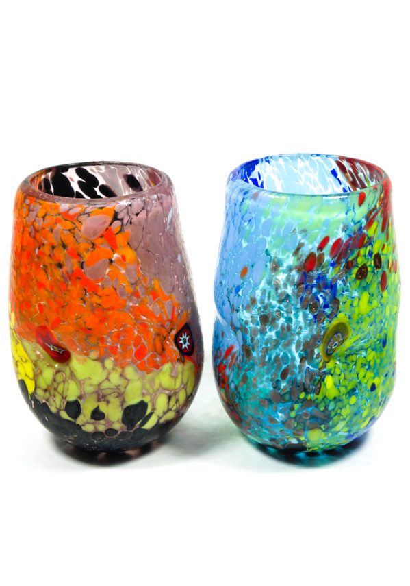 Samba - Set Of 6 Murano Drinking Glasses - Made Murano Glass