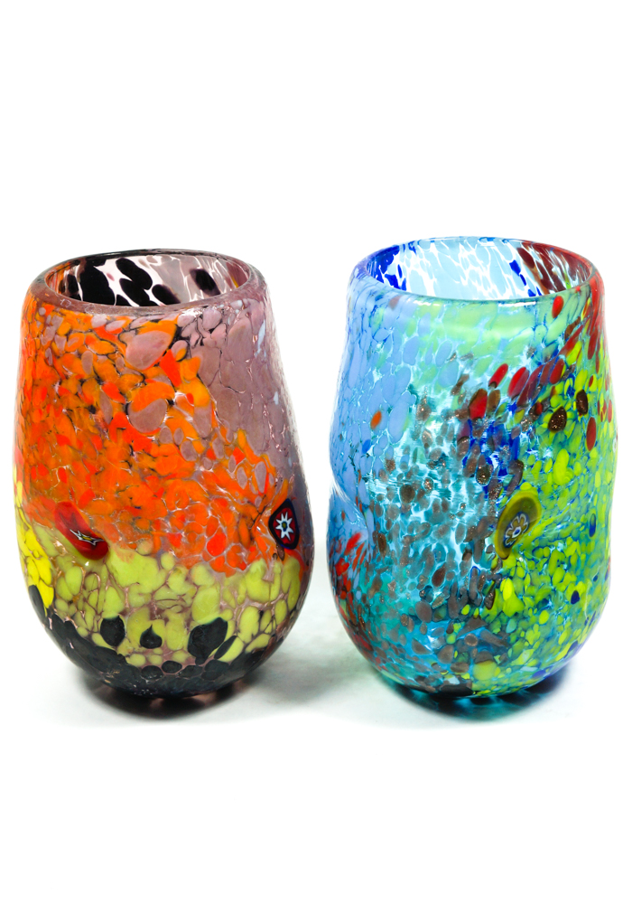 Samba - Set Of 6 Murano Drinking Glasses - Made Murano Glass
