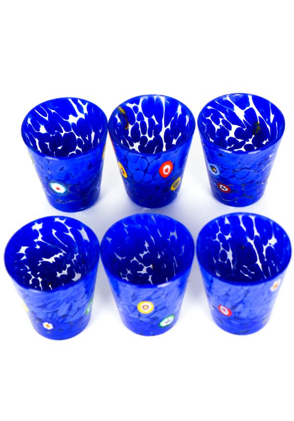 Miry - Set Of 6 Murano Liqueur Drinking Glasses