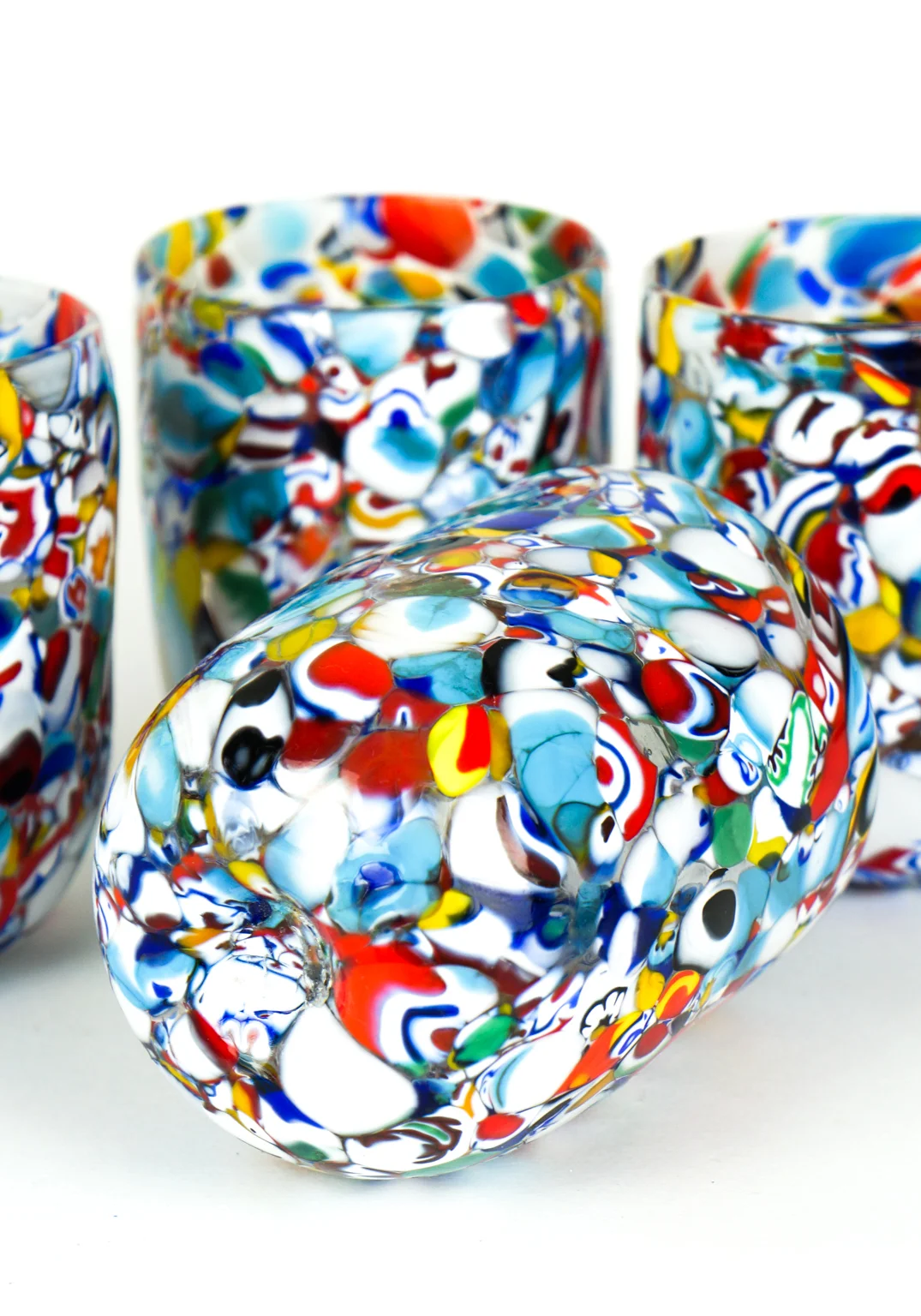 Reys - Set Of 6 Murano Drinking Glasses - Made Murano Glass