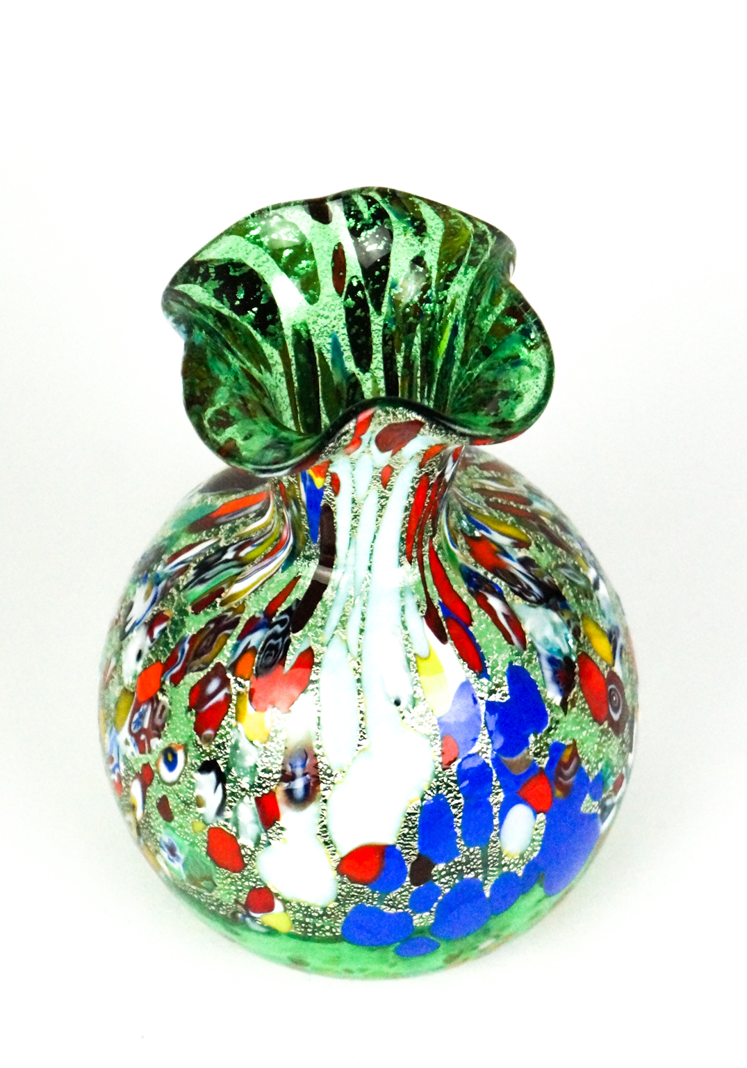 Fiorito - Murano Vase Fantasy Green