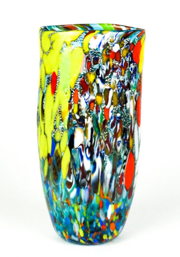 Jony - Murano Glass Vase Fantasy Aquamarine