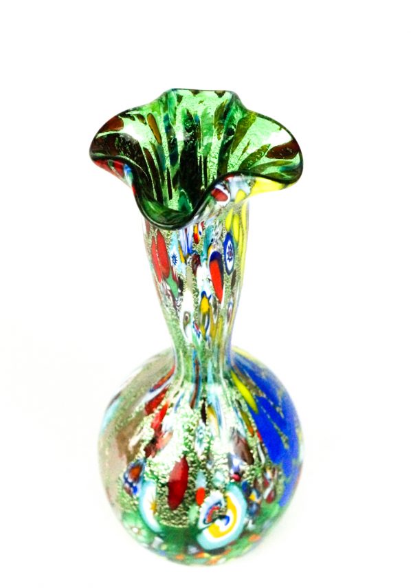 Quadrifoglio - Vaso In Vetro Soffiato Fantasia Verde