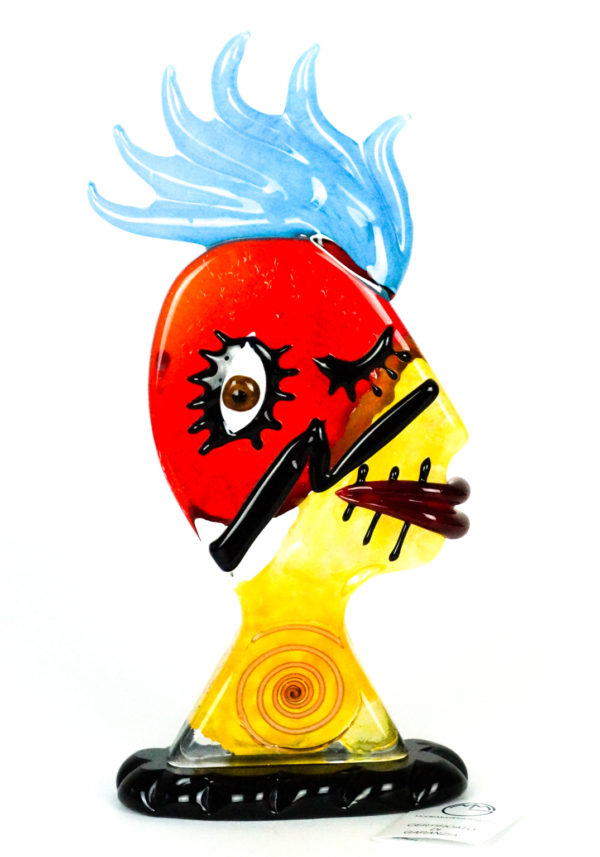 Insomnia - Tribute To Pablo Picasso - Pop Art Glass Sculpture