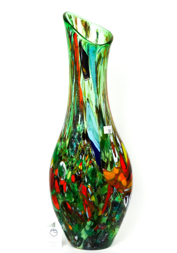 Emay - Murano Glass Vase Fantasy Green