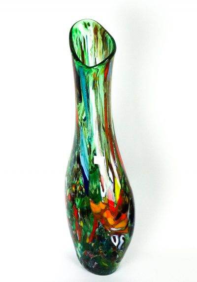 Emay - Murano Glass Vase Fantasy Green