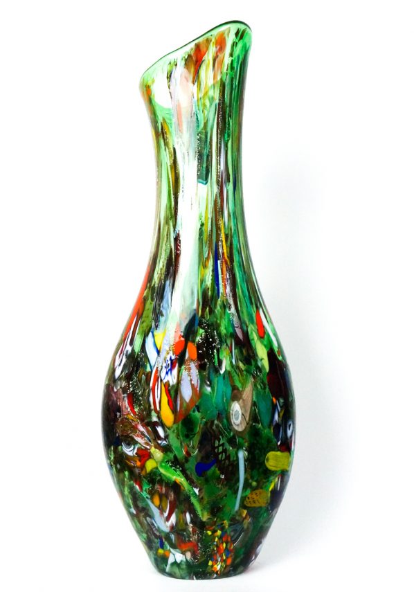Emay - Murano Glass Vase Fantasy Green