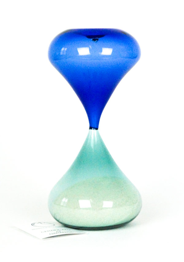 Musat - Blue Emerald Murano Glass Hourglass