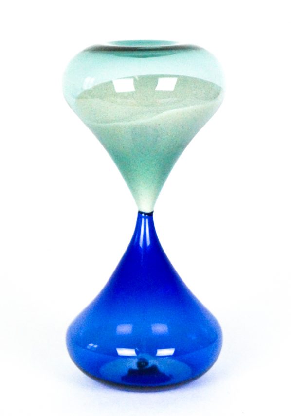 Murano Hourglass - Blue Emerald