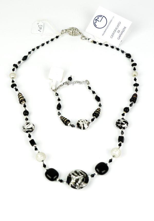 Lisia - Necklace And Bracelet Made Of Murano Glass