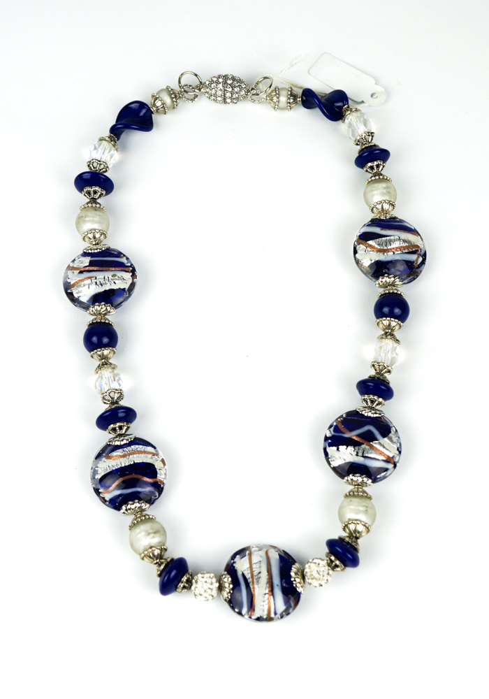 Blues - Necklace Made Of Murano Glass
