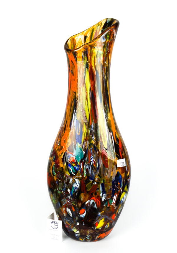 Matric - Made Murano Glass Fantasy Amber Vase