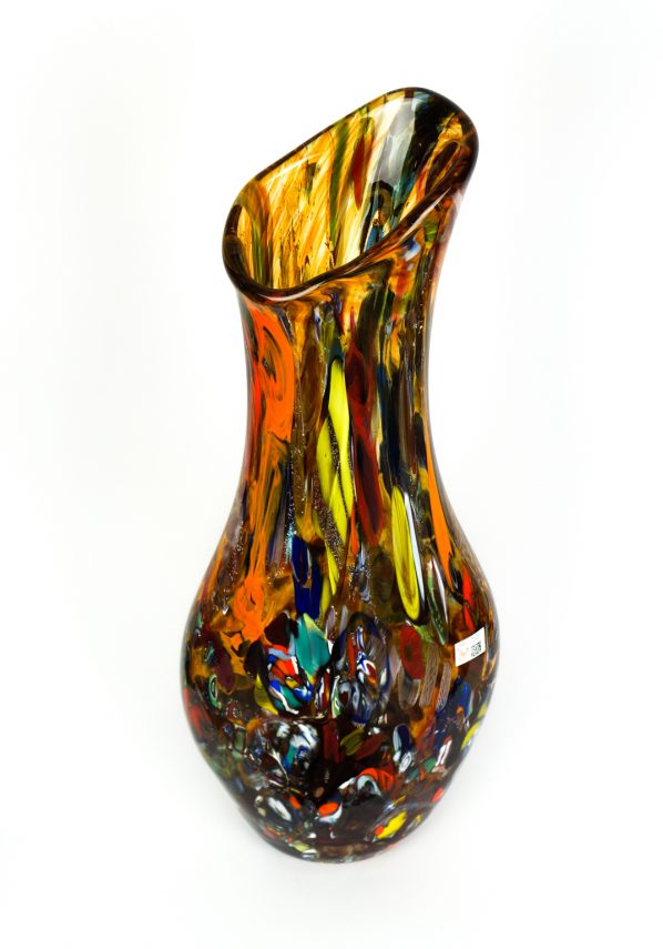 Matric - Made Murano Glass Fantasy Amber Vase