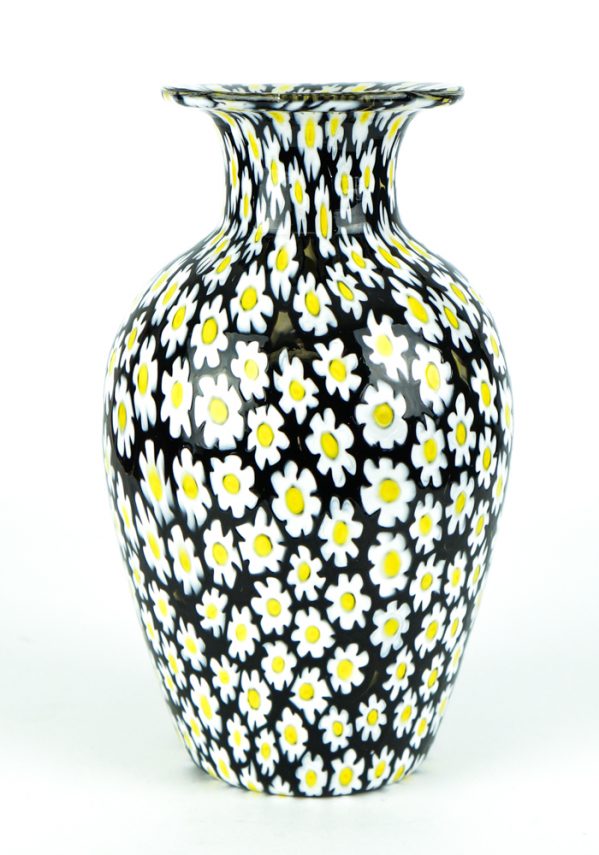 Venetian Glass Vase - Margherita - With Murrina Millefiori
