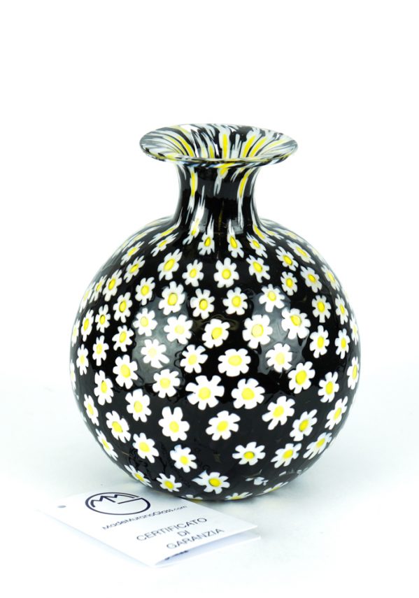 Round Margherita - Vase With Murrina Millefiori