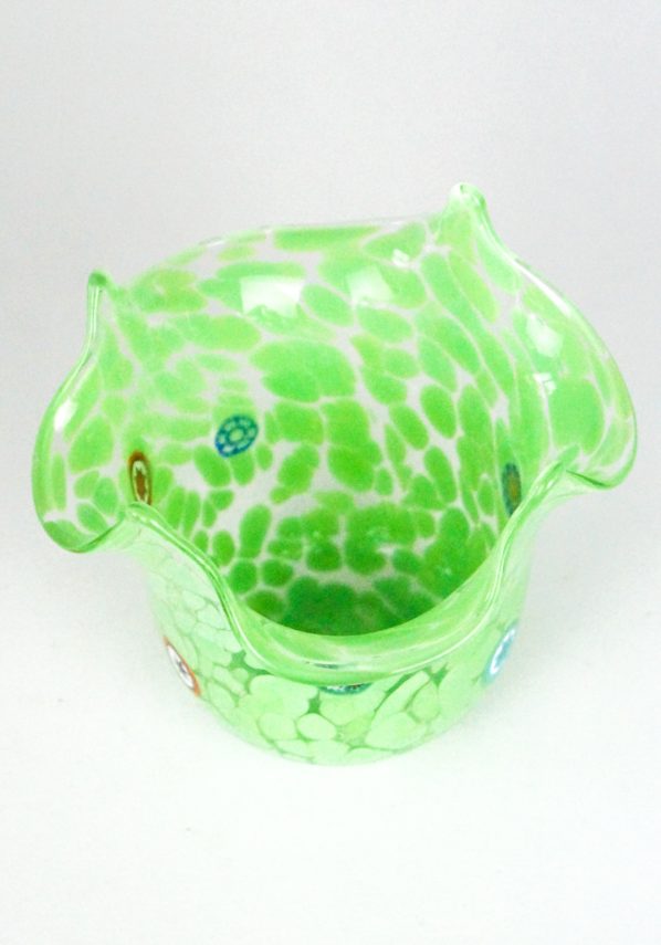 Les - Murano Handkerchief Vase Green