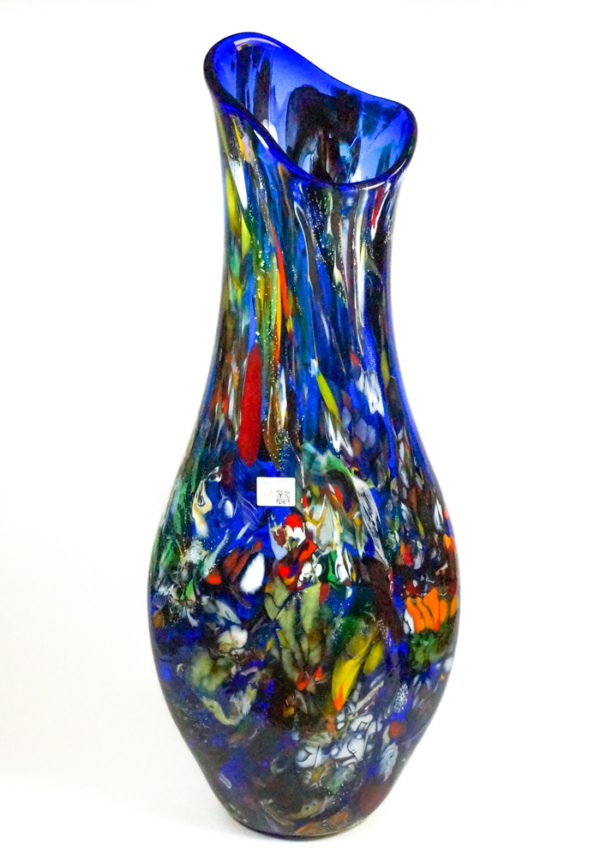 Adriatic - Made Murano Glass Fantasy Blue Vase