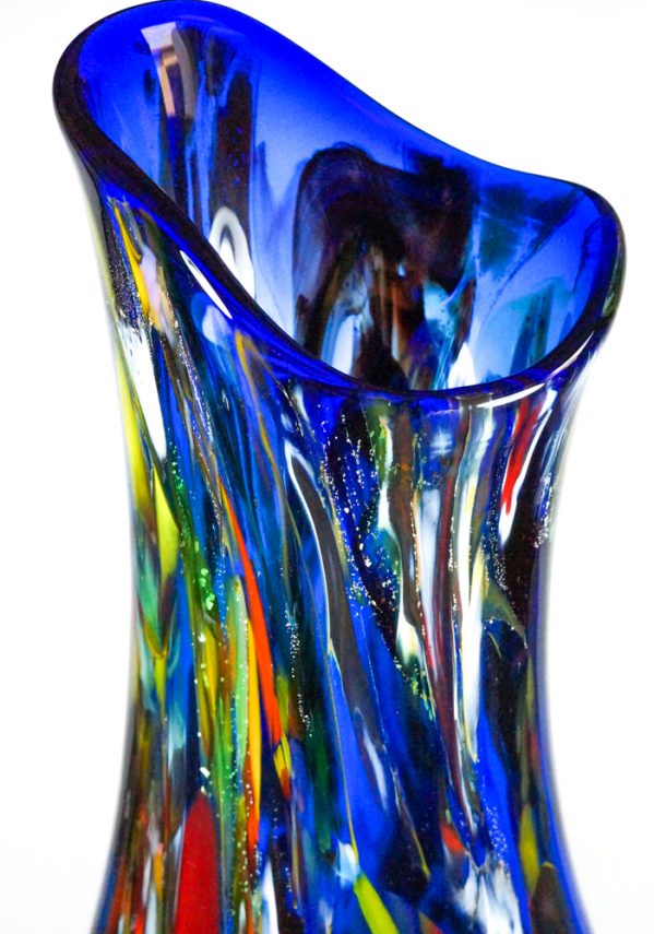 Adriatic - Made Murano Glass Fantasy Blue Vase