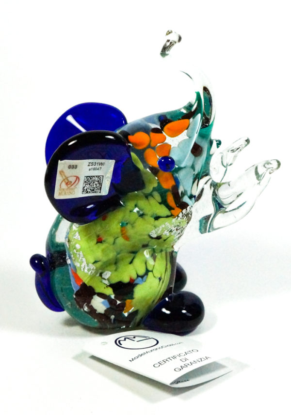 Collection Aida Sommerso - Murano Glass Animal Elephant - Made Murano Glass