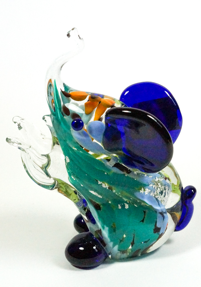 Collection Aida Sommerso - Murano Glass Animal Elephant - Made Murano Glass