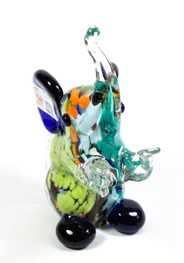 Collection Aida Sommerso - Murano Glass Animal Elephant - Made Murano Glass