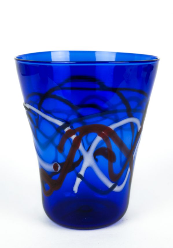 Miami - Set Of 6 Drinking Glasses Tumbler - Made Murano Glass